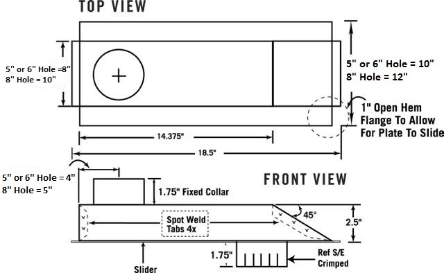 Fireflex Insert Offset Adaptor Fireside Chimneysupply Insert Offset Adapter Diagram